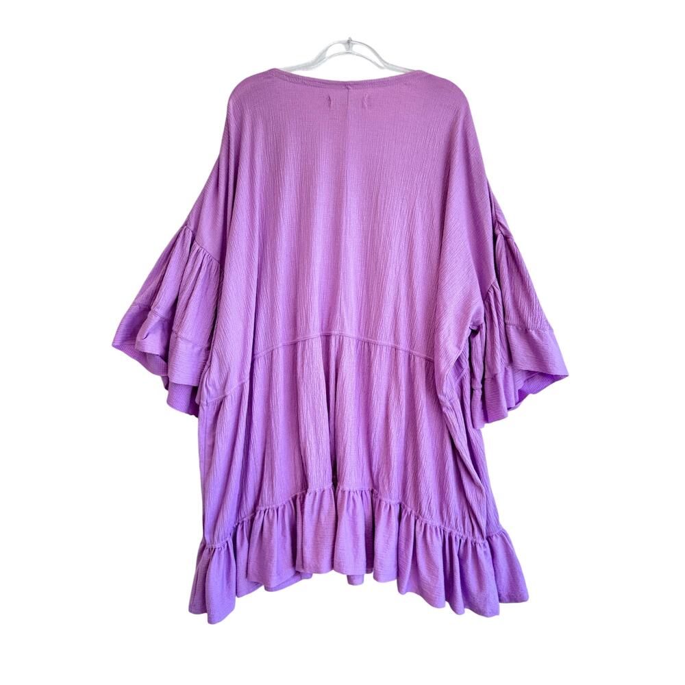 NWOT Free People Pink Ruffle Mini Dress - Picture 5 of 5